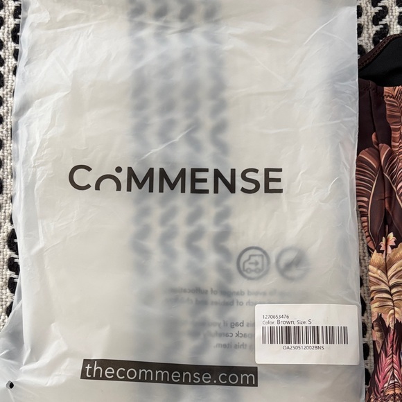 Commense Black and Pink Floral One-Piece Swimsuit - Picture 6 of 6